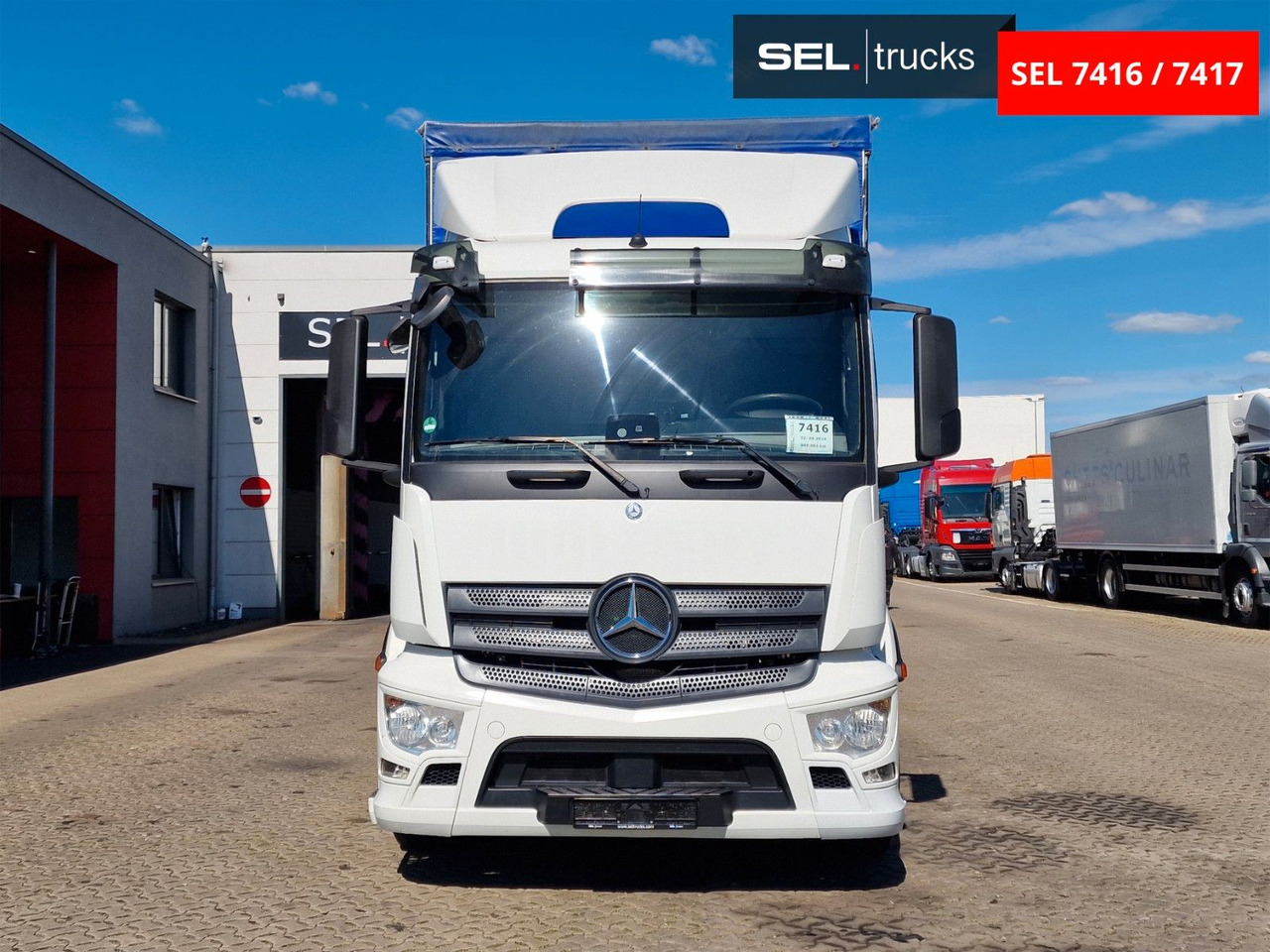 Mercedes-Benz Antos 2543 /Retarder / mit Stapler / Lenkachse - 侧帘卡车:图2 Mercedes-Benz Antos 2543 /Retarder / mit Stapler / Lenkachse - 侧帘卡车:图2