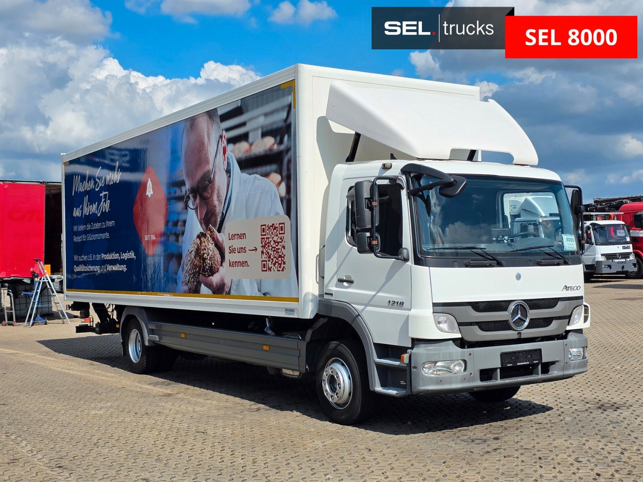Mercedes-Benz Atego 1218 / Ladebordwand - 厢式卡车:图3 Mercedes-Benz Atego 1218 / Ladebordwand - 厢式卡车:图3