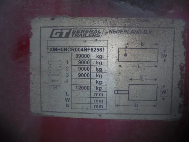 栏板式/ 平板半拖车 Fruehauf ONCR 39-327 A:图8 栏板式/ 平板半拖车 Fruehauf ONCR 39-327 A:图8