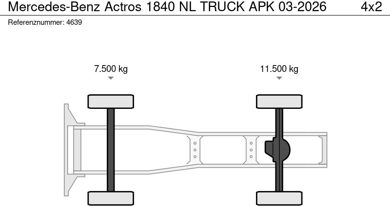 Mercedes-Benz Actros 1840 NL TRUCK APK 03-2026 租赁 Mercedes-Benz Actros 1840 NL TRUCK APK 03-2026：图17