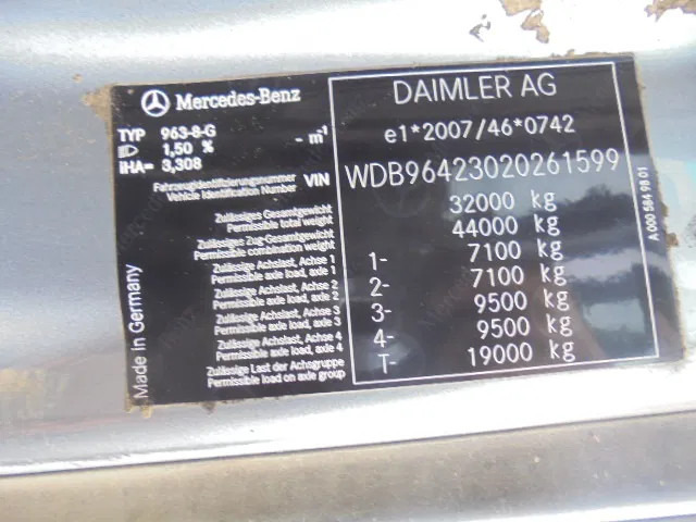 翻斗车 Mercedes-Benz Arocs 3340 8X4：图19