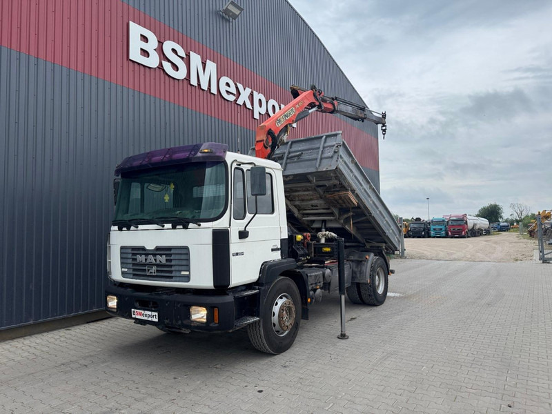 MAN 18.284 + Palfinger PK 9501 - 翻斗车, 起重车:图1 MAN 18.284 + Palfinger PK 9501 - 翻斗车, 起重车:图1