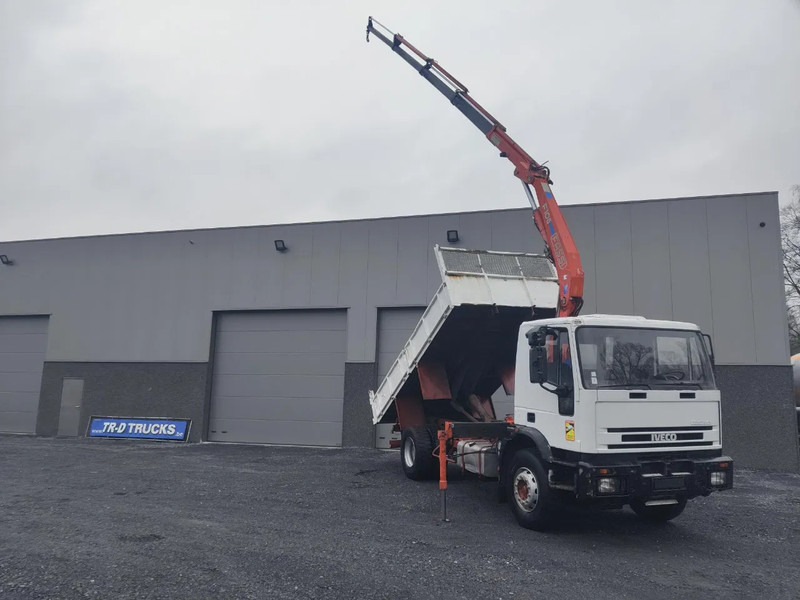 翻斗车, 起重车 Iveco Eurotech 190 E27 - TIPPER + CRANE FASSI - 350 250KM：图17