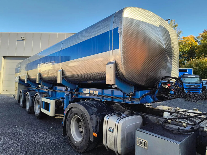 液罐半拖车 用于运输 牛奶 Mafa 30 000L INSULATED INOX TANK - 3 COMP. - PUMP/COUNTER：图1