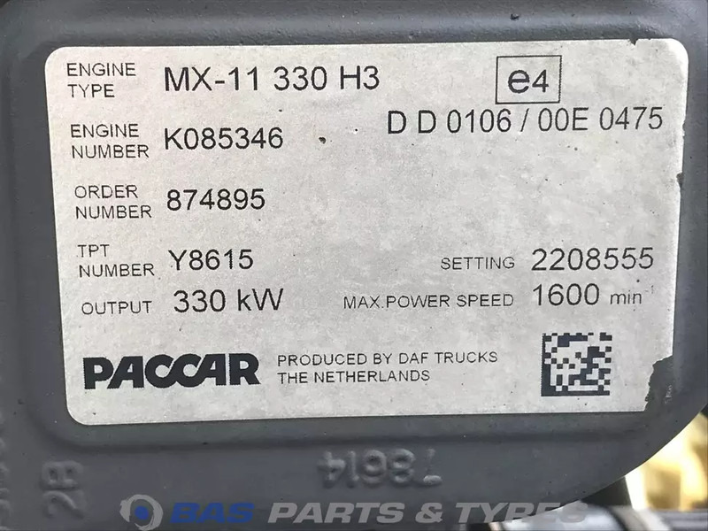 DAF CF Euro 6 - 发动机 适用于 卡车:图5 DAF CF Euro 6 - 发动机 适用于 卡车:图5