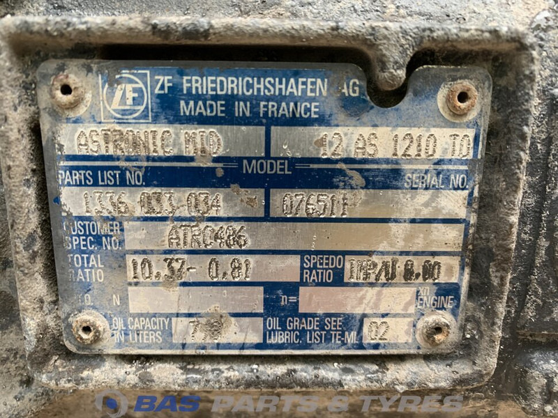 DAF LF Euro 6 DAF 12AS1210 TO AS Tronic Versnellingsbak 2209137 - 变速箱 适用于 卡车:图5 DAF LF Euro 6 DAF 12AS1210 TO AS Tronic Versnellingsbak 2209137 - 变速箱 适用于 卡车:图5