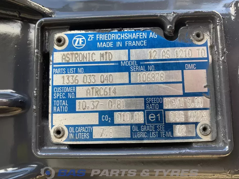 DAF XF105 - 变速箱 适用于 卡车:图5 DAF XF105 - 变速箱 适用于 卡车:图5