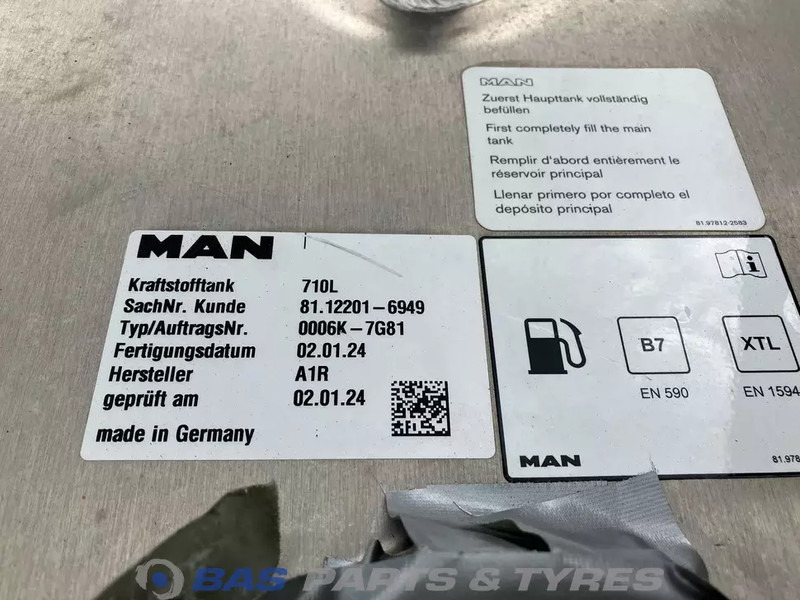 MAN Brandstoftank MAN 710 Liter 81122016766 - 燃料箱 适用于 卡车:图5 MAN Brandstoftank MAN 710 Liter 81122016766 - 燃料箱 适用于 卡车:图5
