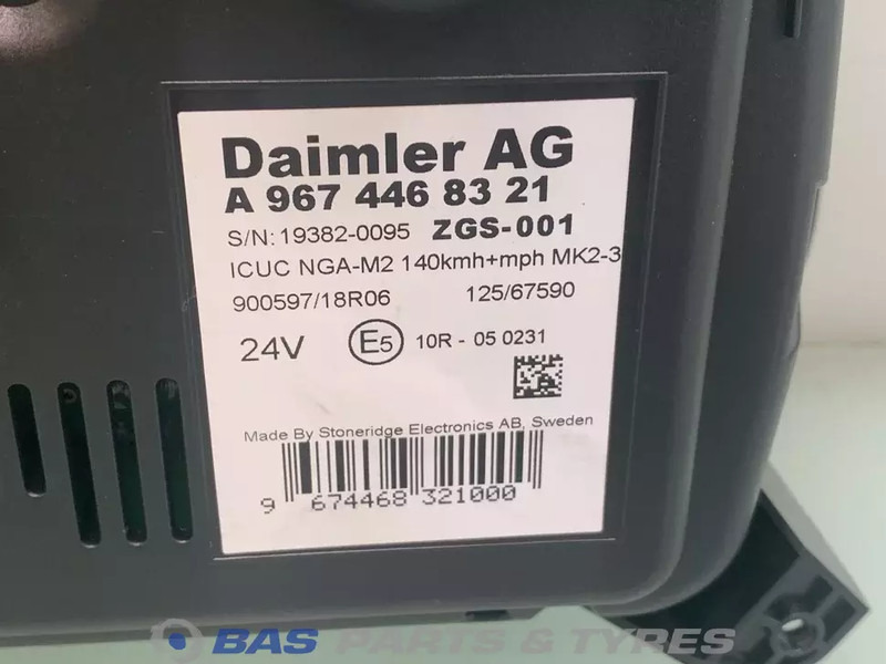 Mercedes-Benz Atego MP4 Instrumentencluster Mercedes A 967 446 83 21 - 仪表板 适用于 卡车:图3 Mercedes-Benz Atego MP4 Instrumentencluster Mercedes A 967 446 83 21 - 仪表板 适用于 卡车:图3