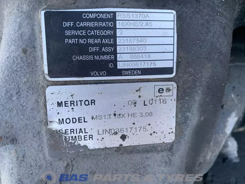 Meritor Differentieel Volvo RSS1370A 23194000 - 差速器 适用于 卡车:图5 Meritor Differentieel Volvo RSS1370A 23194000 - 差速器 适用于 卡车:图5
