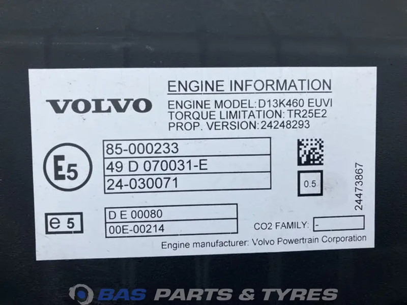 Volvo FM5 - 发动机 适用于 卡车:图5 Volvo FM5 - 发动机 适用于 卡车:图5