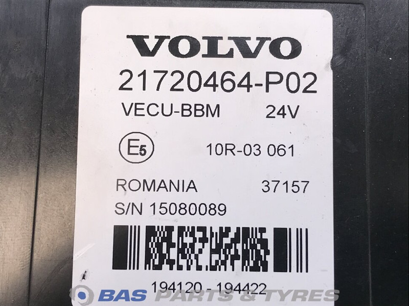 Volvo Regeleenheid VECU Volvo 20538397 - 备件 适用于 卡车:图2 Volvo Regeleenheid VECU Volvo 20538397 - 备件 适用于 卡车:图2