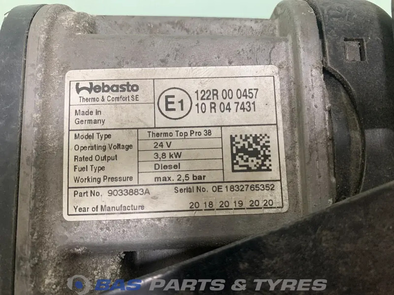 Webasto Standkachel DAF 2020447 - 电气系统 适用于 卡车:图4 Webasto Standkachel DAF 2020447 - 电气系统 适用于 卡车:图4