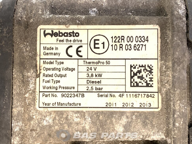 Webasto TP50 Standkachel A 001 830 31 20 - 暖通系统 适用于 卡车:图5 Webasto TP50 Standkachel A 001 830 31 20 - 暖通系统 适用于 卡车:图5