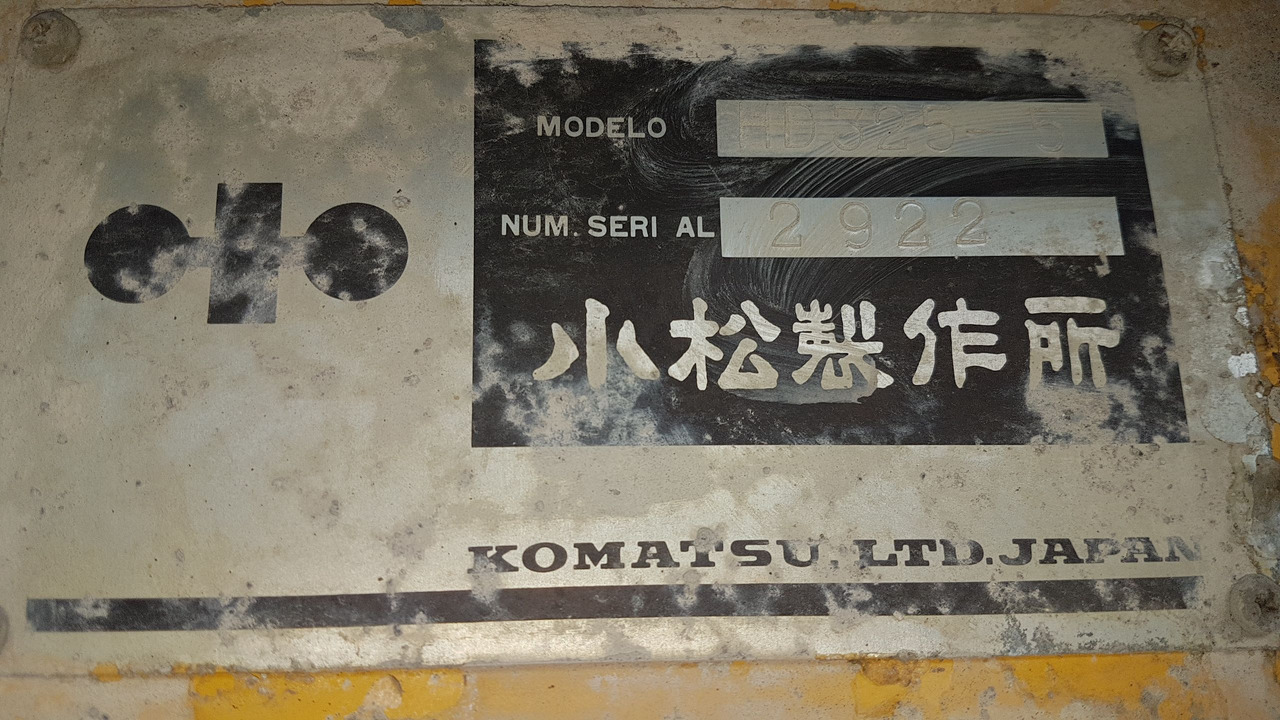 KOMATSU HD 325.5 - 未铰接自卸车/ 运石车:图3 KOMATSU HD 325.5 - 未铰接自卸车/ 运石车:图3