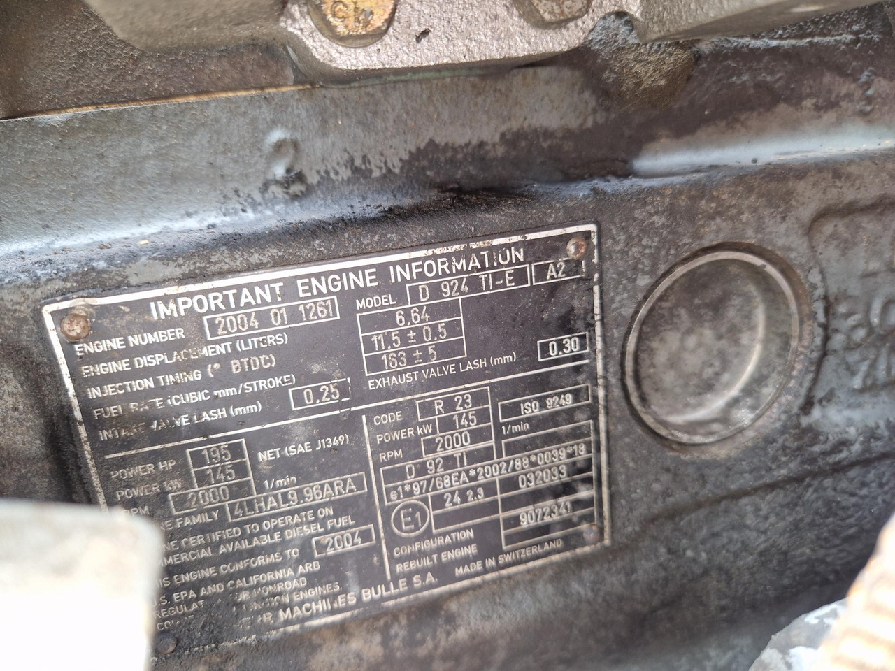 MOTOR LIEBHERR D924TIE 145 KW - 发动机 适用于 建筑机械:图5 MOTOR LIEBHERR D924TIE 145 KW - 发动机 适用于 建筑机械:图5