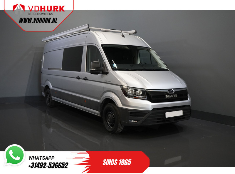 MAN TGE 3.180 180 pk DSG Aut. L4H3 DC Dubbel Cabine BPM VRIJ! 7 pers./ 270Gr. Deuren/ Carplay/ Imperiaal + Trap/ Gev.Stoel/ Cruise/ Came - 无侧窗厢式货车, 康比货车:图1 MAN TGE 3.180 180 pk DSG Aut. L4H3 DC Dubbel Cabine BPM VRIJ! 7 pers./ 270Gr. Deuren/ Carplay/ Imperiaal + Trap/ Gev.Stoel/ Cruise/ Came - 无侧窗厢式货车, 康比货车:图1