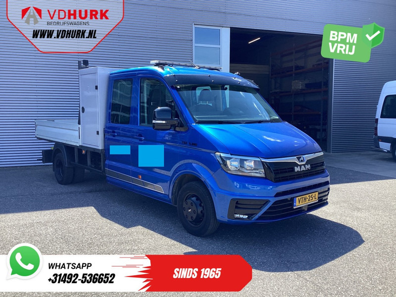 MAN TGE 50 2.0 180 pk DC Dubbel Cabine BPM VRIJ! Open Laadbak/ 7 Pers./ Dubbel Lucht/ Adapt. Cruise/ 3.5t Trekverm./ Tacho/ Gev.Stoel/ C - 平板货车, 康比货车:图1 MAN TGE 50 2.0 180 pk DC Dubbel Cabine BPM VRIJ! Open Laadbak/ 7 Pers./ Dubbel Lucht/ Adapt. Cruise/ 3.5t Trekverm./ Tacho/ Gev.Stoel/ C - 平板货车, 康比货车:图1