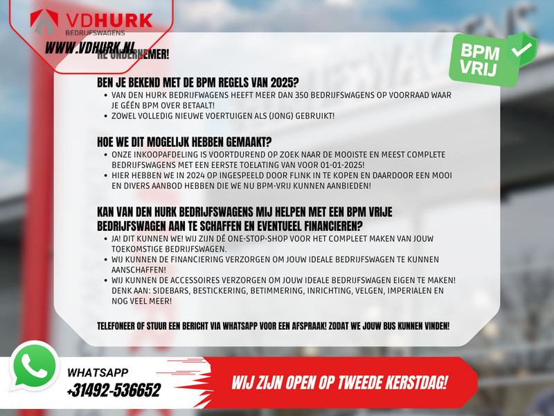 Mercedes-Benz Vito 114 CDI L2 DC Dubbel Cabine MARGE NL Auto/ LED/ 19" LMV/ Camera/ Cruise/ Spoiler/ Roofrails/ Trekhaak 租赁 Mercedes-Benz Vito 114 CDI L2 DC Dubbel Cabine MARGE NL Auto/ LED/ 19" LMV/ Camera/ Cruise/ Spoiler/ Roofrails/ Trekhaak：图8