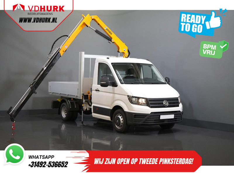 Volkswagen Crafter 50 165 pk Effer 352S Kraan/ Crane/ Kran/ Autokran/ PTO/ Open laadbak/ Dubbel Lucht - 平板货车:图1 Volkswagen Crafter 50 165 pk Effer 352S Kraan/ Crane/ Kran/ Autokran/ PTO/ Open laadbak/ Dubbel Lucht - 平板货车:图1