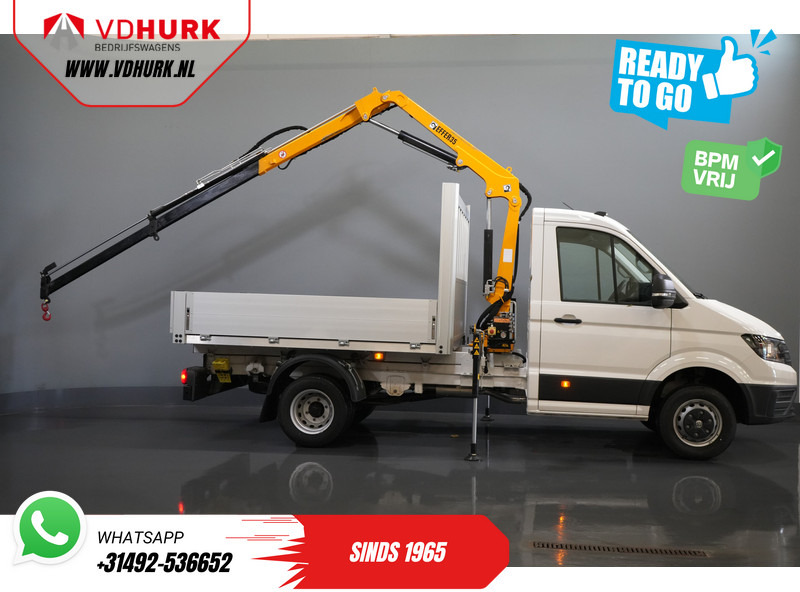 Volkswagen Crafter 50 165 pk Effer 352S Kraan/ Crane/ Kran/ Autokran/ PTO/ Open laadbak/ Dubbel Lucht - 平板货车:图2 Volkswagen Crafter 50 165 pk Effer 352S Kraan/ Crane/ Kran/ Autokran/ PTO/ Open laadbak/ Dubbel Lucht - 平板货车:图2