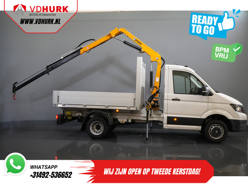 Volkswagen Crafter 50 165 pk Effer 352S Kraan/ Crane/ Kran/ Autokran/ PTO/ Open laadbak/ Dubbel Lucht - 平板货车:图2 Volkswagen Crafter 50 165 pk Effer 352S Kraan/ Crane/ Kran/ Autokran/ PTO/ Open laadbak/ Dubbel Lucht - 平板货车:图2