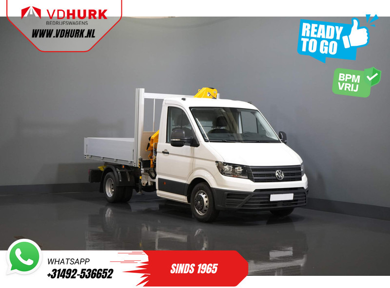 平板货车 Volkswagen Crafter 50 165 pk Effer 352S Kraan/ Crane/ Kran/ Autokran/ PTO/ Open laadbak/ Dubbel Lucht：图8