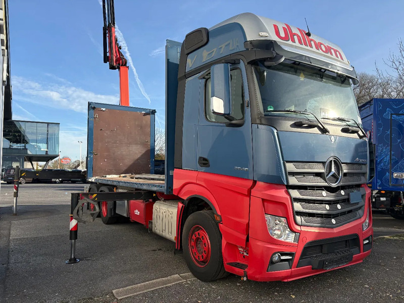 Mercedes-Benz Actros 2548 6X2 + Aanhanger*Palfinger crane*Cruise control*Airco* - 侧帘卡车, 起重车:图4 Mercedes-Benz Actros 2548 6X2 + Aanhanger*Palfinger crane*Cruise control*Airco* - 侧帘卡车, 起重车:图4