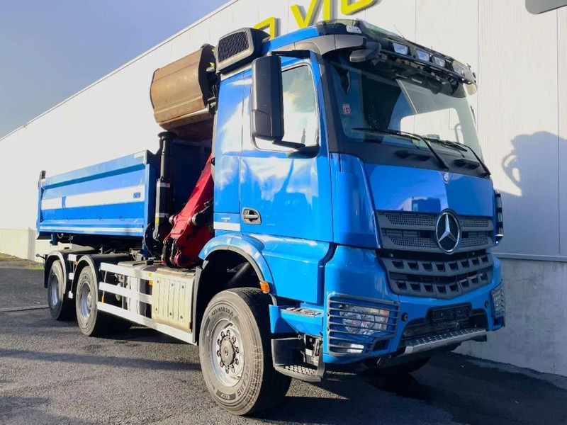 翻斗车, 起重车 Mercedes-Benz Arocs 3342 *6x6*meegestuurd as*2zijdige kipper*Airco*Bluetooth：图16