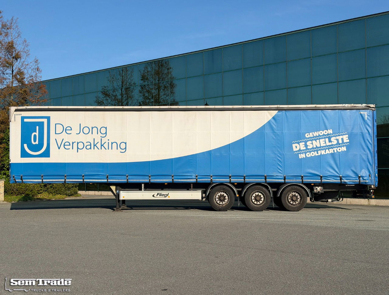 Fliegl SDS 350 Lift Axle Disc Brakes Sliding Sides + Roof TOP Condition - 侧帘半拖车:图2 Fliegl SDS 350 Lift Axle Disc Brakes Sliding Sides + Roof TOP Condition - 侧帘半拖车:图2