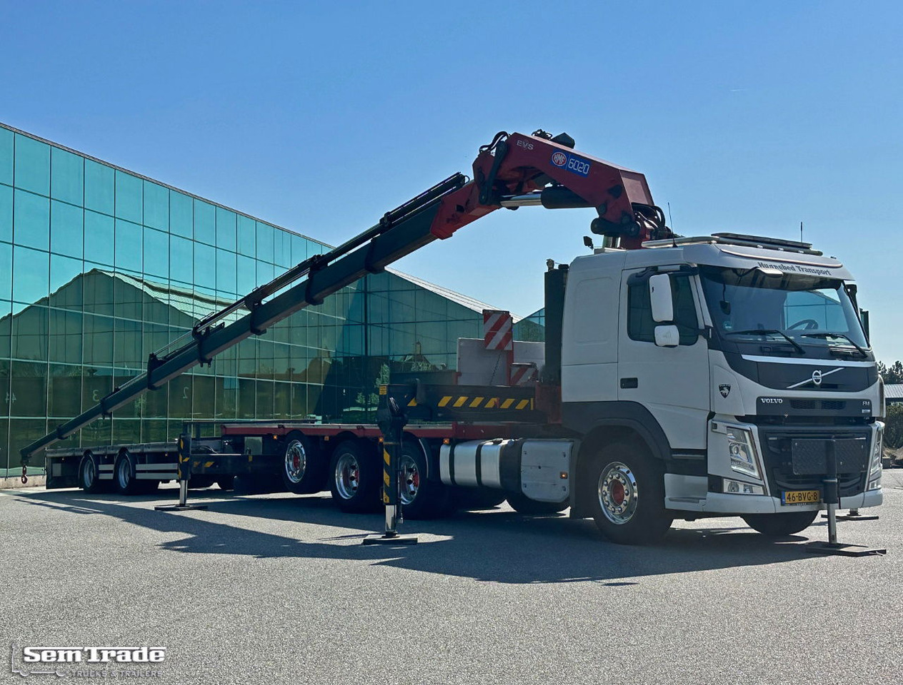 Volvo FMX 540 8X4 HMF 6020 K8 Kraan 231.000 KM + 2023 Sterk Trailer Super Condit - 起重车:图5 Volvo FMX 540 8X4 HMF 6020 K8 Kraan 231.000 KM + 2023 Sterk Trailer Super Condit - 起重车:图5