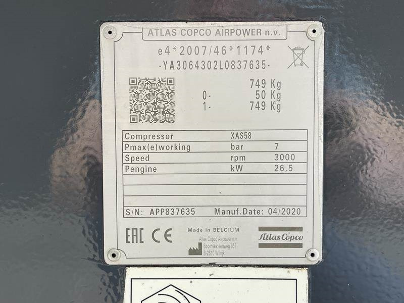 Atlas-Copco XAS 58 KD - 空气压缩机:图5 Atlas-Copco XAS 58 KD - 空气压缩机:图5