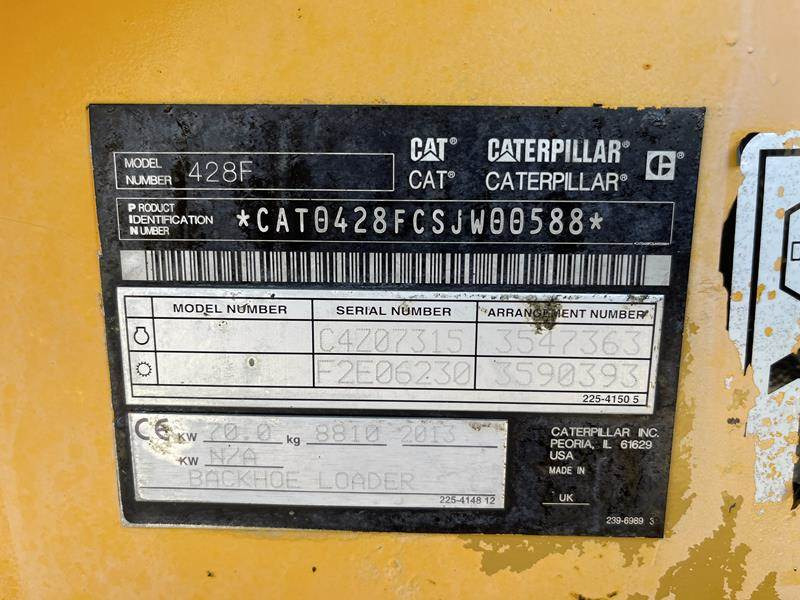 Cat 428 F - 反铲装载机:图2 Cat 428 F - 反铲装载机:图2