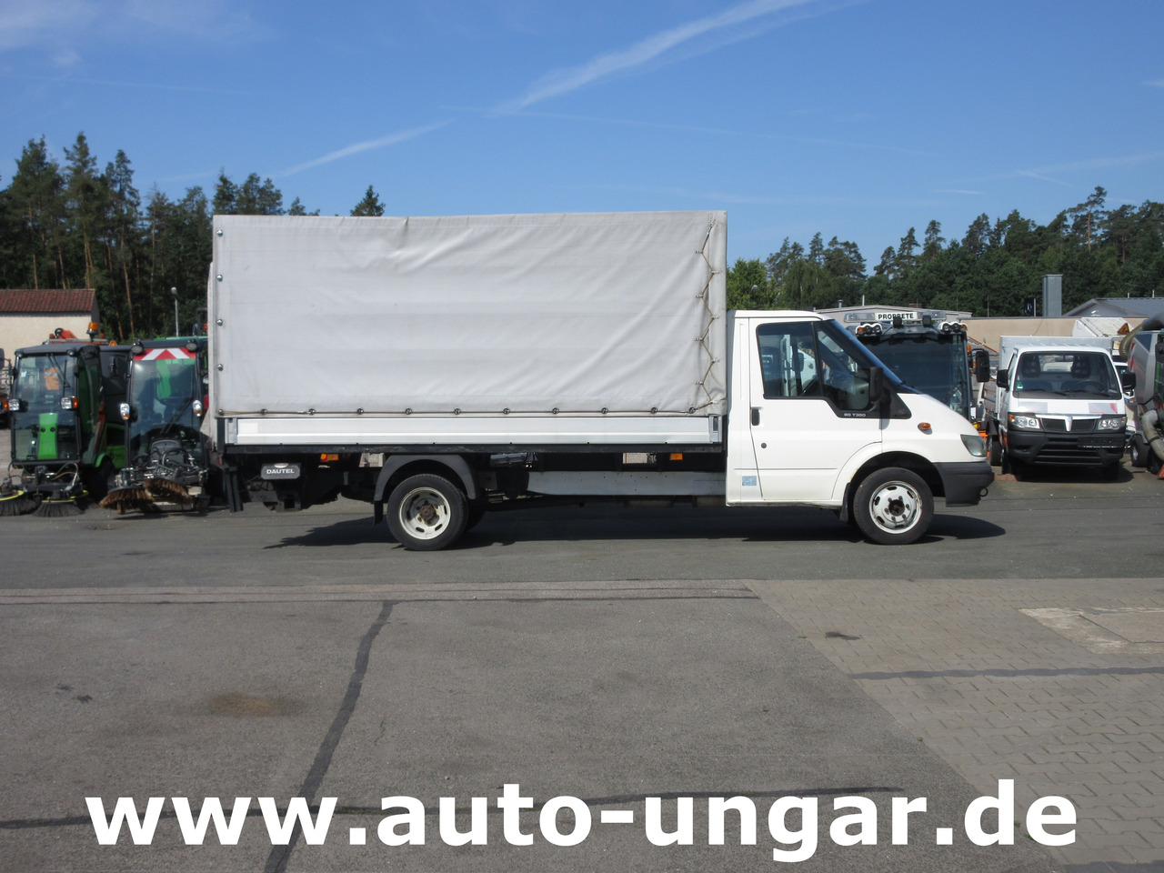 Ford Transit 90T350 Tourneo 3.500kg Pritsche & Plane Dautel LBW AHK - 侧帘货车:图1 Ford Transit 90T350 Tourneo 3.500kg Pritsche & Plane Dautel LBW AHK - 侧帘货车:图1