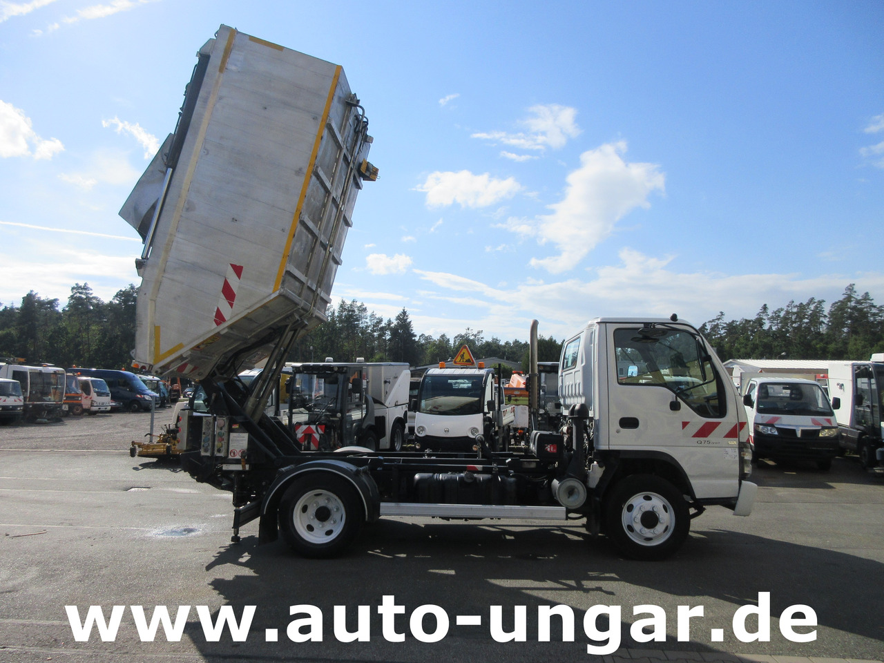 垃圾车 ISUZU NQR smoother NPR 75 Q75.Y07 Faun Müllwagen Euro 4 Kipper Lifter Presse：图21