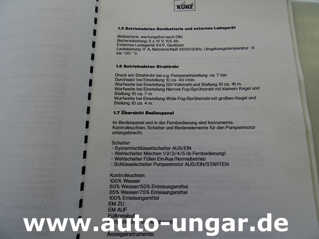 飞机除冰车 Kunz Aircraft De-Icer Anti-Icer 1200E GSE：图16