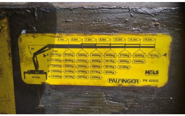 MAN 6x2 TGA 480 BDF +1m +16m crane - 栏板式/ 平板卡车, 起重车:图4 MAN 6x2 TGA 480 BDF +1m +16m crane - 栏板式/ 平板卡车, 起重车:图4