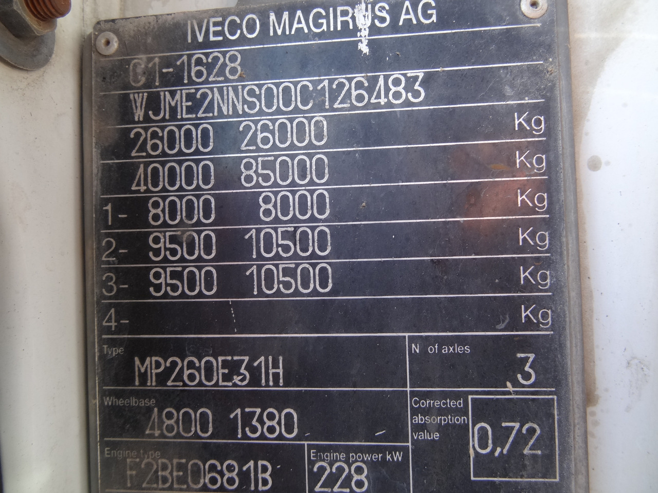 Iveco EuroTrakker 260E31 6X4 Palfinger 36002 - 栏板式/ 平板卡车, 起重车:图3 Iveco EuroTrakker 260E31 6X4 Palfinger 36002 - 栏板式/ 平板卡车, 起重车:图3