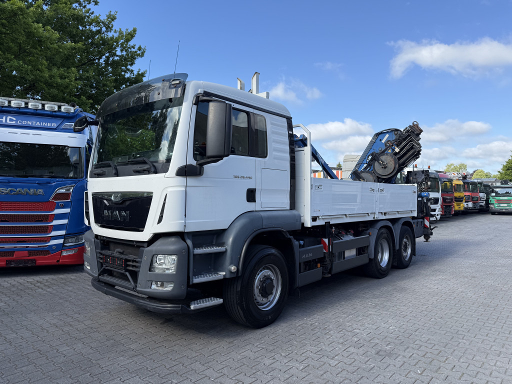MAN TGS 28.440 6X4H-4 Atlas 290 bis 24 Meter - 栏板式/ 平板卡车, 起重车:图1 MAN TGS 28.440 6X4H-4 Atlas 290 bis 24 Meter - 栏板式/ 平板卡车, 起重车:图1