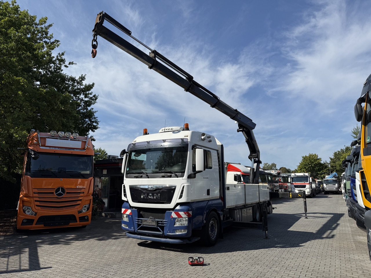 MAN TGX 26.440 6X2 Palfinger PK42502 - 起重车, 栏板式/ 平板卡车:图1 MAN TGX 26.440 6X2 Palfinger PK42502 - 起重车, 栏板式/ 平板卡车:图1