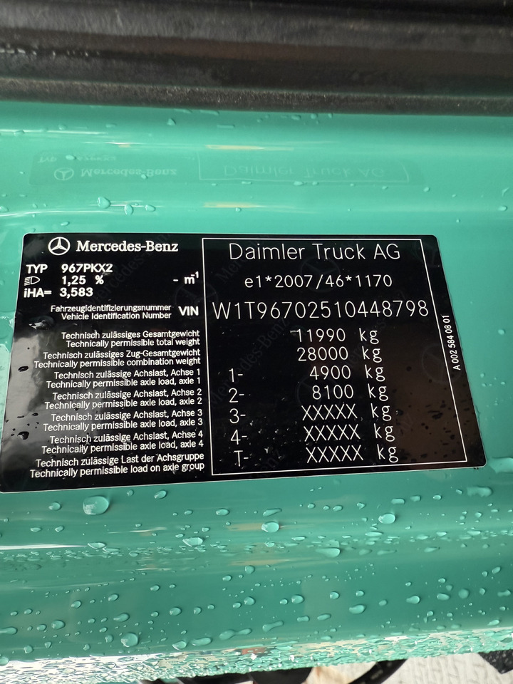 Mercedes-Benz Atego 1227 Kran MKG 96 - 栏板式/ 平板卡车, 起重车:图5 Mercedes-Benz Atego 1227 Kran MKG 96 - 栏板式/ 平板卡车, 起重车:图5