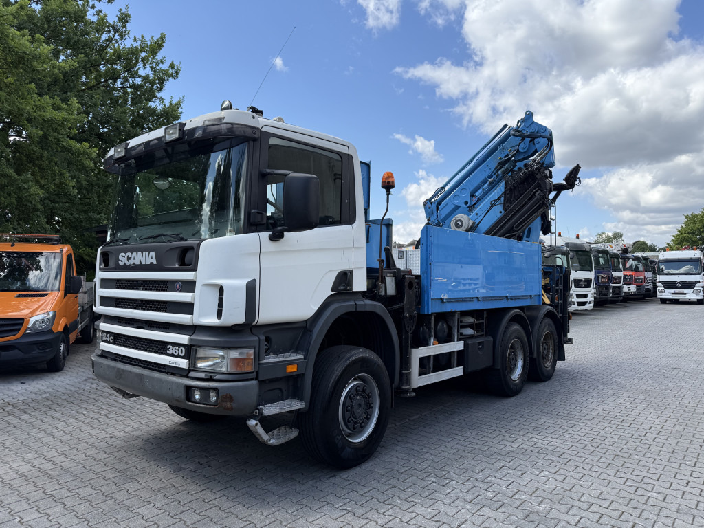 Scania P124 360 6X6 Palfinger 48000 bis 32 Meter - 起重车, 栏板式/ 平板卡车:图1 Scania P124 360 6X6 Palfinger 48000 bis 32 Meter - 起重车, 栏板式/ 平板卡车:图1