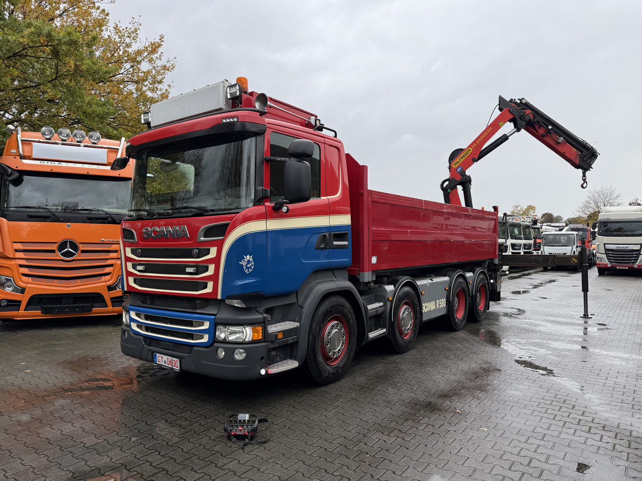 Scania R580 V8 8X4 Kipper Kran Palfinger 22002 - 起重车, 翻斗车:图1 Scania R580 V8 8X4 Kipper Kran Palfinger 22002 - 起重车, 翻斗车:图1