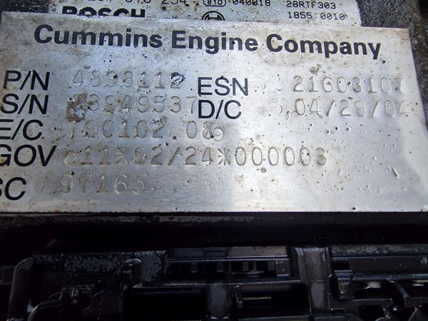 DAF 6ISB E3 5.9 Daf Spec CE162C Engine (Truck) - 发动机 适用于 卡车:图2 DAF 6ISB E3 5.9 Daf Spec CE162C Engine (Truck) - 发动机 适用于 卡车:图2