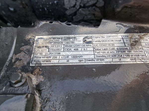 DAF QSB7-G6 NR4 CPL3277 Engine (Industrial) - 发动机 适用于 工业设备:图2 DAF QSB7-G6 NR4 CPL3277 Engine (Industrial) - 发动机 适用于 工业设备:图2