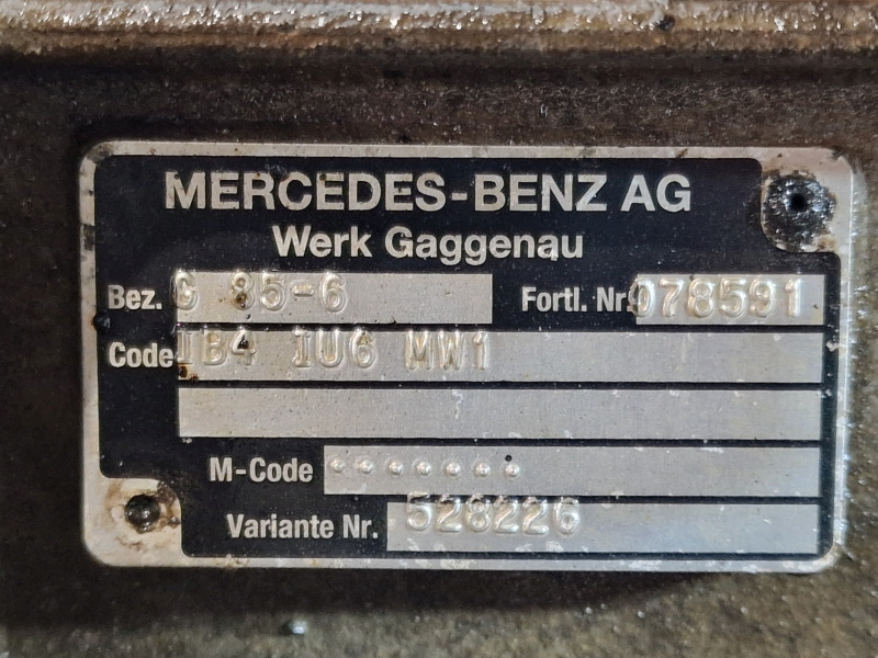 Mercedes Benz G85-6 Gearbox - 变速箱:图2 Mercedes Benz G85-6 Gearbox - 变速箱:图2
