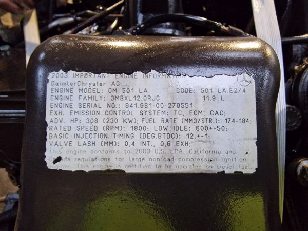 Mercedes Benz OM501LA.E2/4 Industrial Spec Engine (Plant) - 发动机 适用于 建筑机械:图3 Mercedes Benz OM501LA.E2/4 Industrial Spec Engine (Plant) - 发动机 适用于 建筑机械:图3