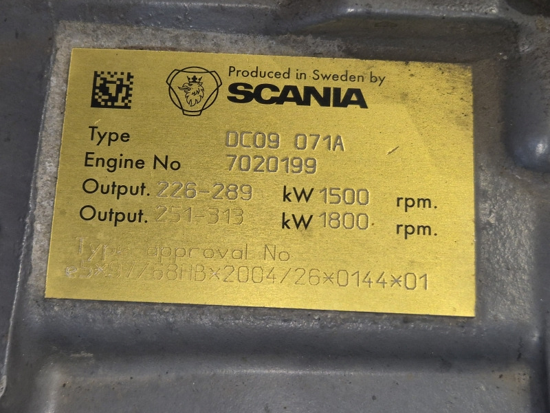 Scania DC09 071A Engine (Industrial) STAGE3A - 发动机 适用于 工业设备:图2 Scania DC09 071A Engine (Industrial) STAGE3A - 发动机 适用于 工业设备:图2