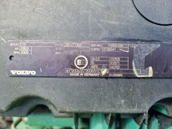 Volvo D7E 280-EC06B Truck Spec Engine (Truck) - 发动机 适用于 卡车:图2 Volvo D7E 280-EC06B Truck Spec Engine (Truck) - 发动机 适用于 卡车:图2