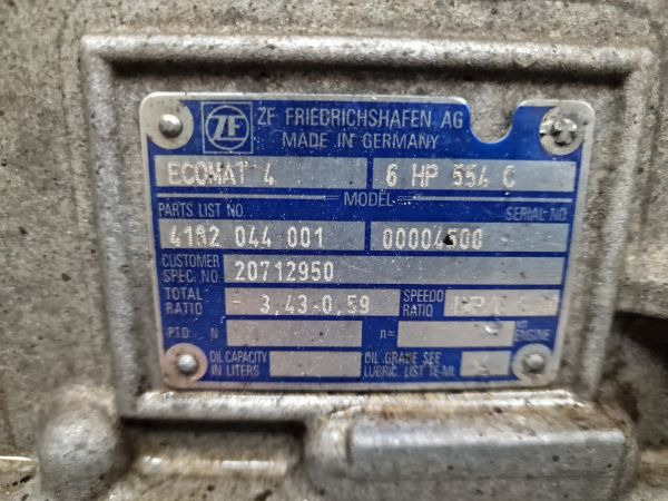ZF Ecomat 4 6HP554C Gearbox - 变速箱:图2 ZF Ecomat 4 6HP554C Gearbox - 变速箱:图2